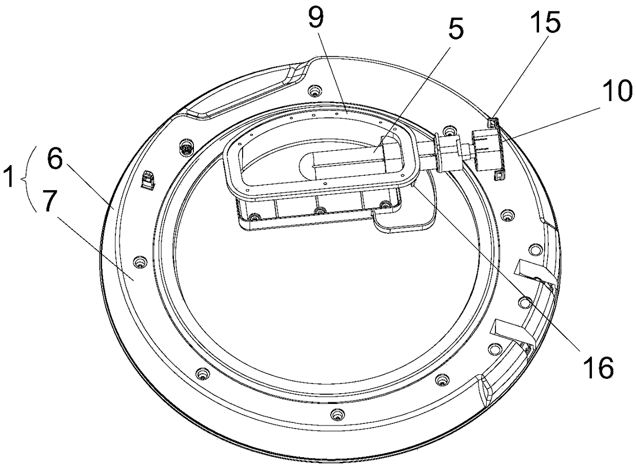 Door body assembly and washing machine with assembly