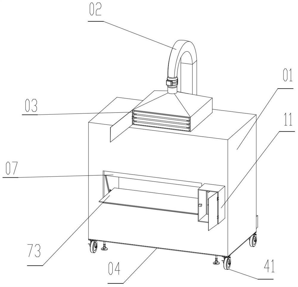 Clinical anti-infection isolation device and operation method