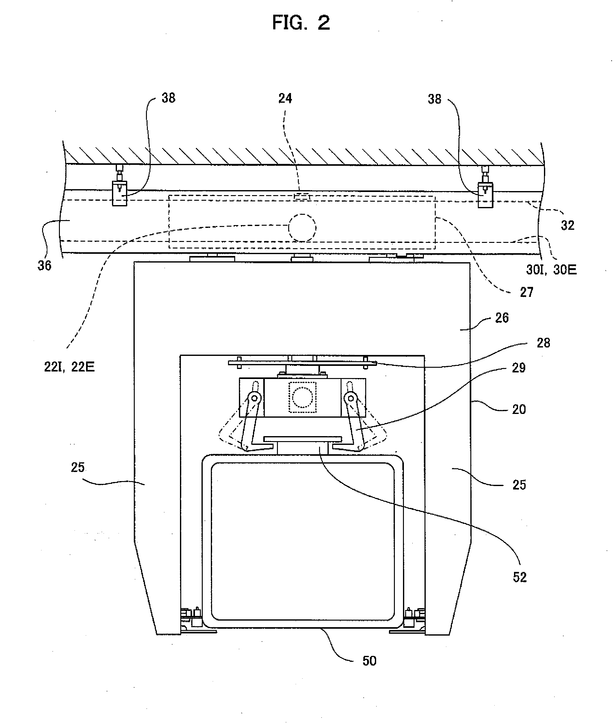 Article conveying system and overhead carrier