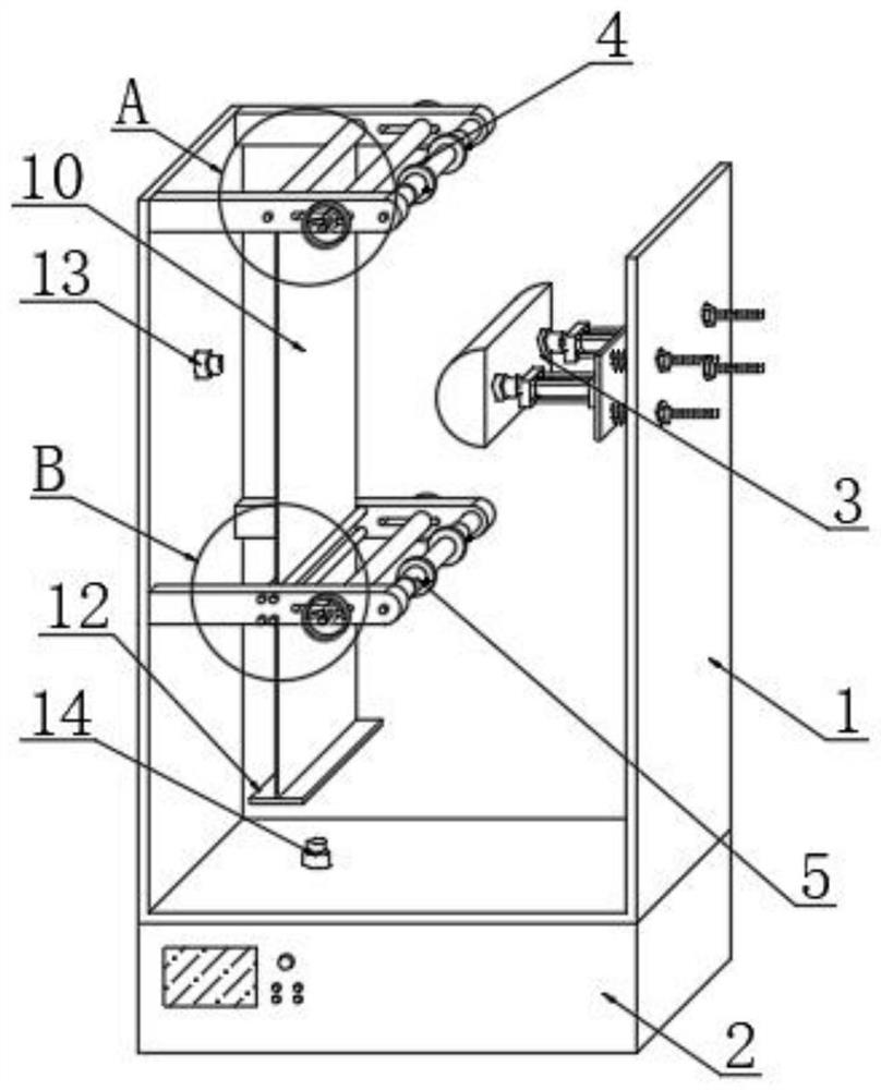 Base material transverse deformation monitoring device based on building material detection