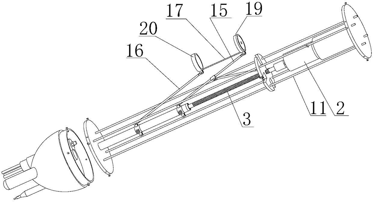 Underwater sub system-master system matrix type synchronous release apparatus