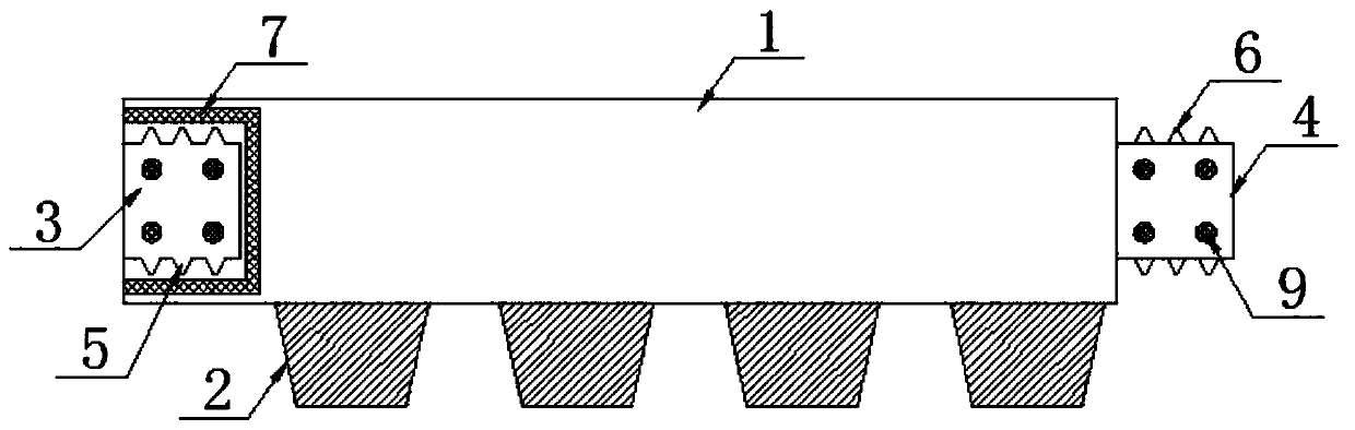 High-density polyvinyl chloride drainage board and preparation method thereof