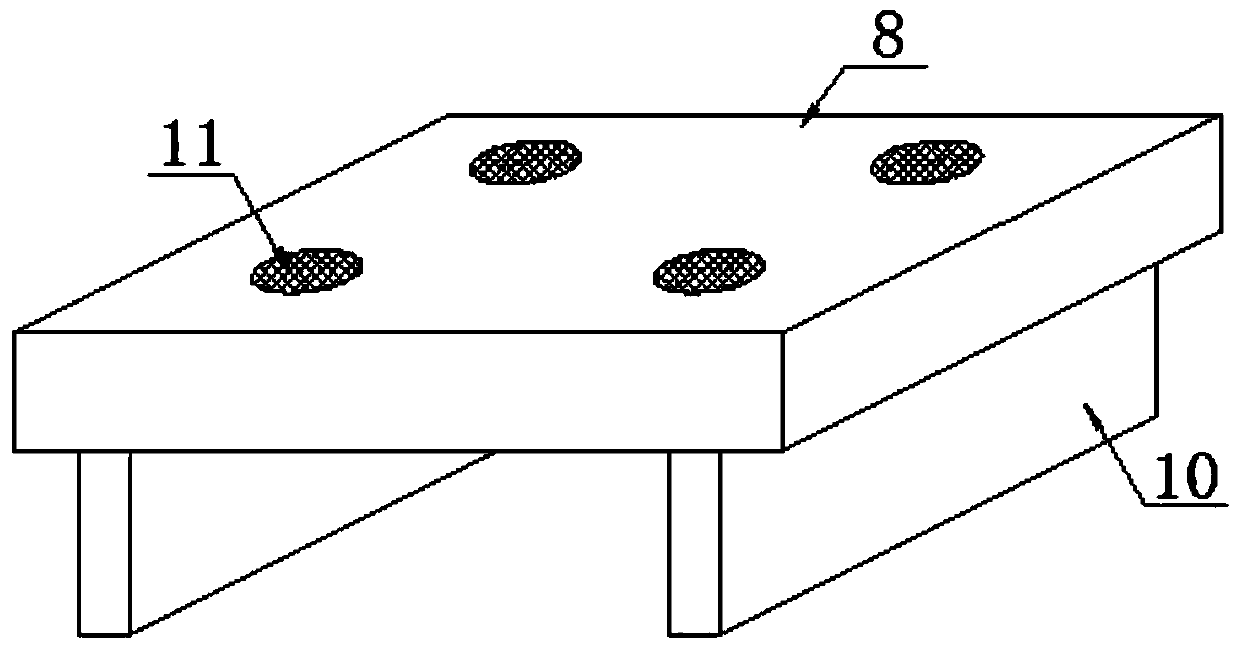 High-density polyvinyl chloride drainage board and preparation method thereof