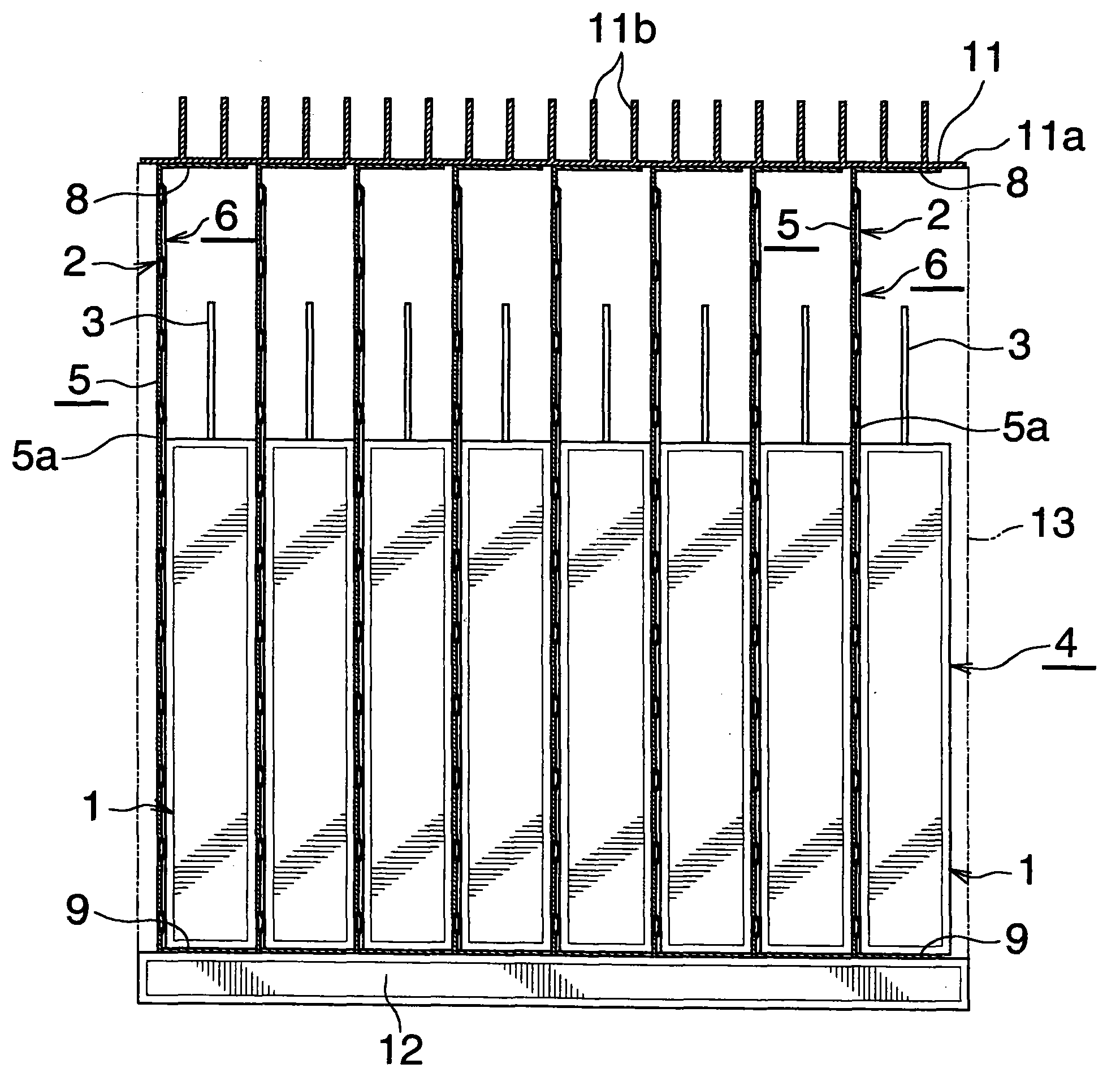 A cooling and heating structure