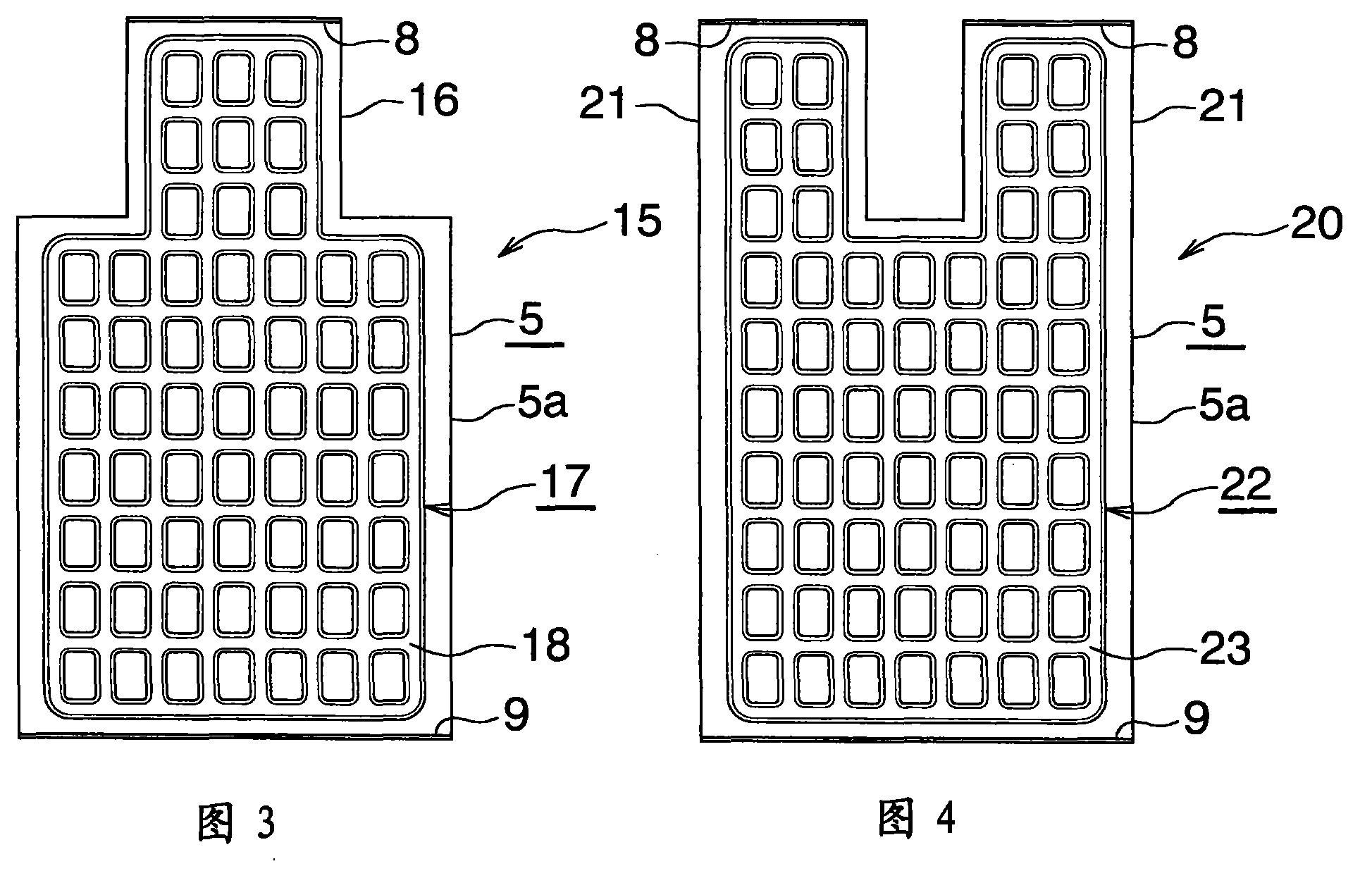 A cooling and heating structure