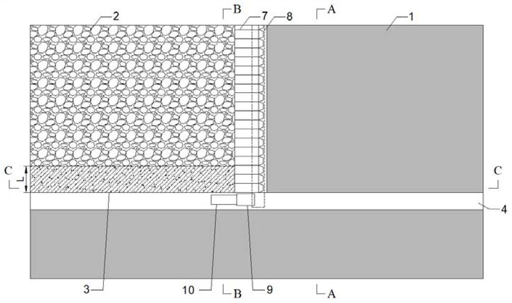 Method for protecting roadway under top-cutting gob-side entry retaining of coal seam containing dirt band