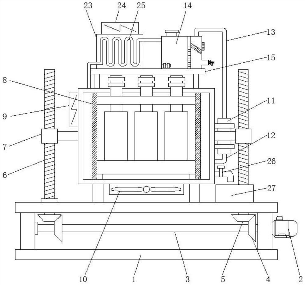 Oil-immersed transformer capable of cleaning impurities