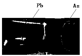 Arsenic-lead mixed vapor graded condensing device and application method thereof