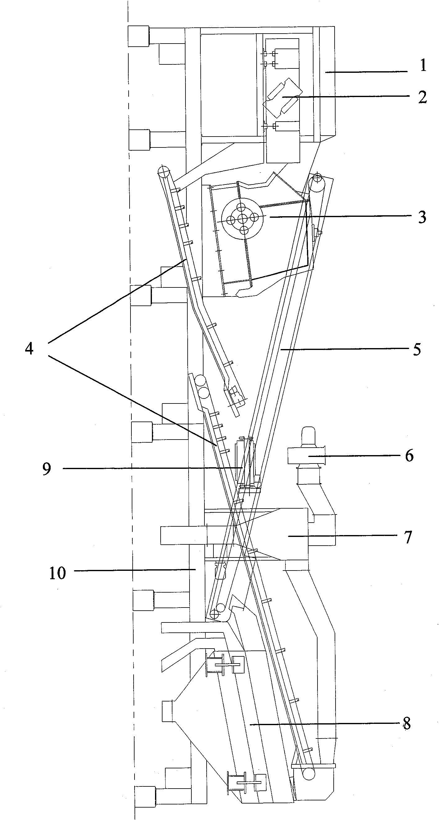 Mobile construction waste treatment device