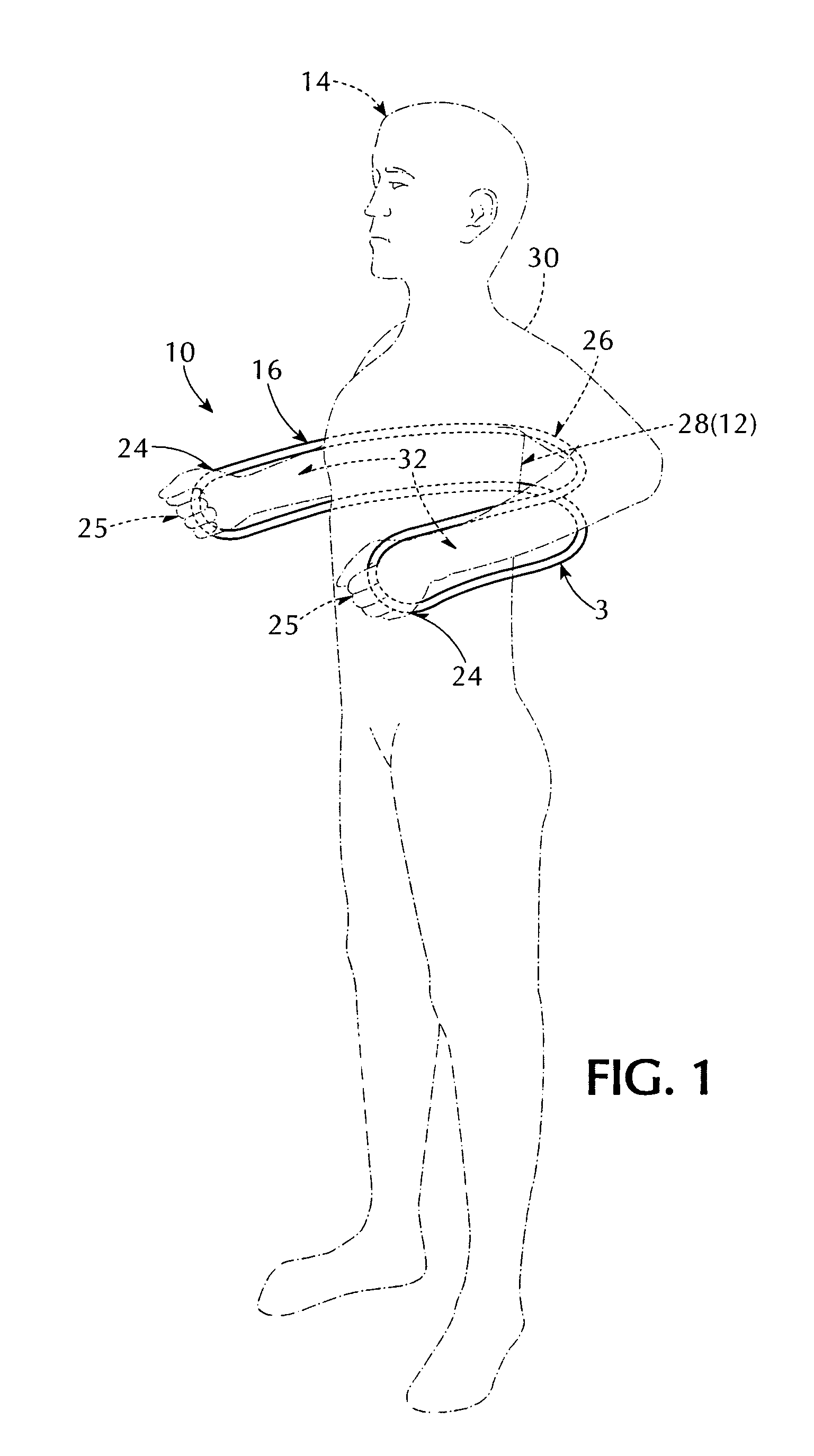 Portable and hand-held device for pulling thoracic vertebrates of a user upwardly and forwardly into vertical alignment