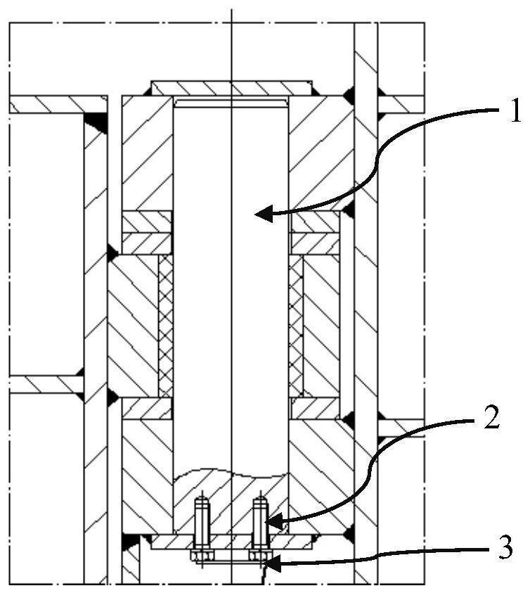 Reinforcing and fixing structure for rotating shaft of flap-type rudder of ship