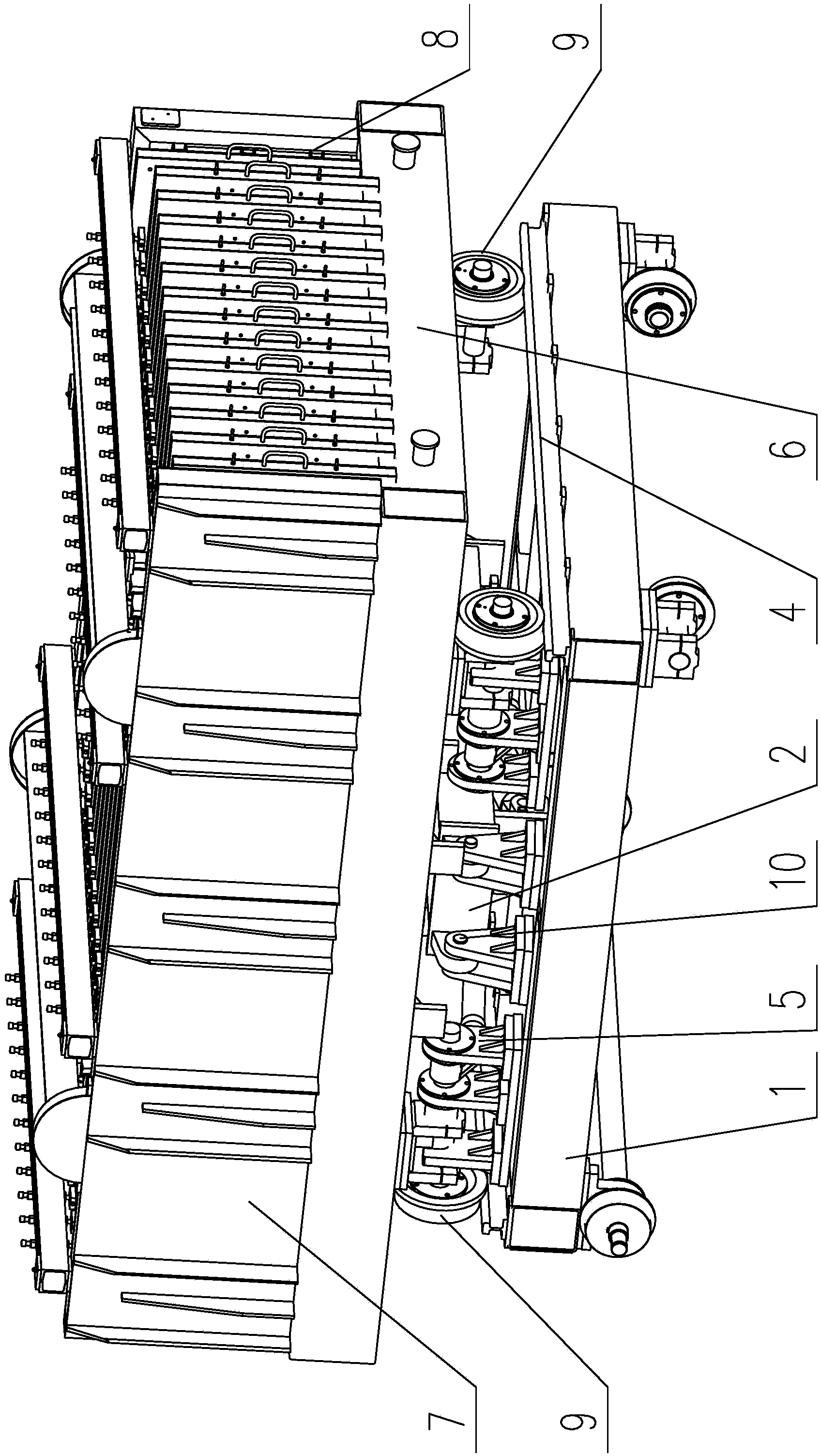 Forming device with turning mechanism