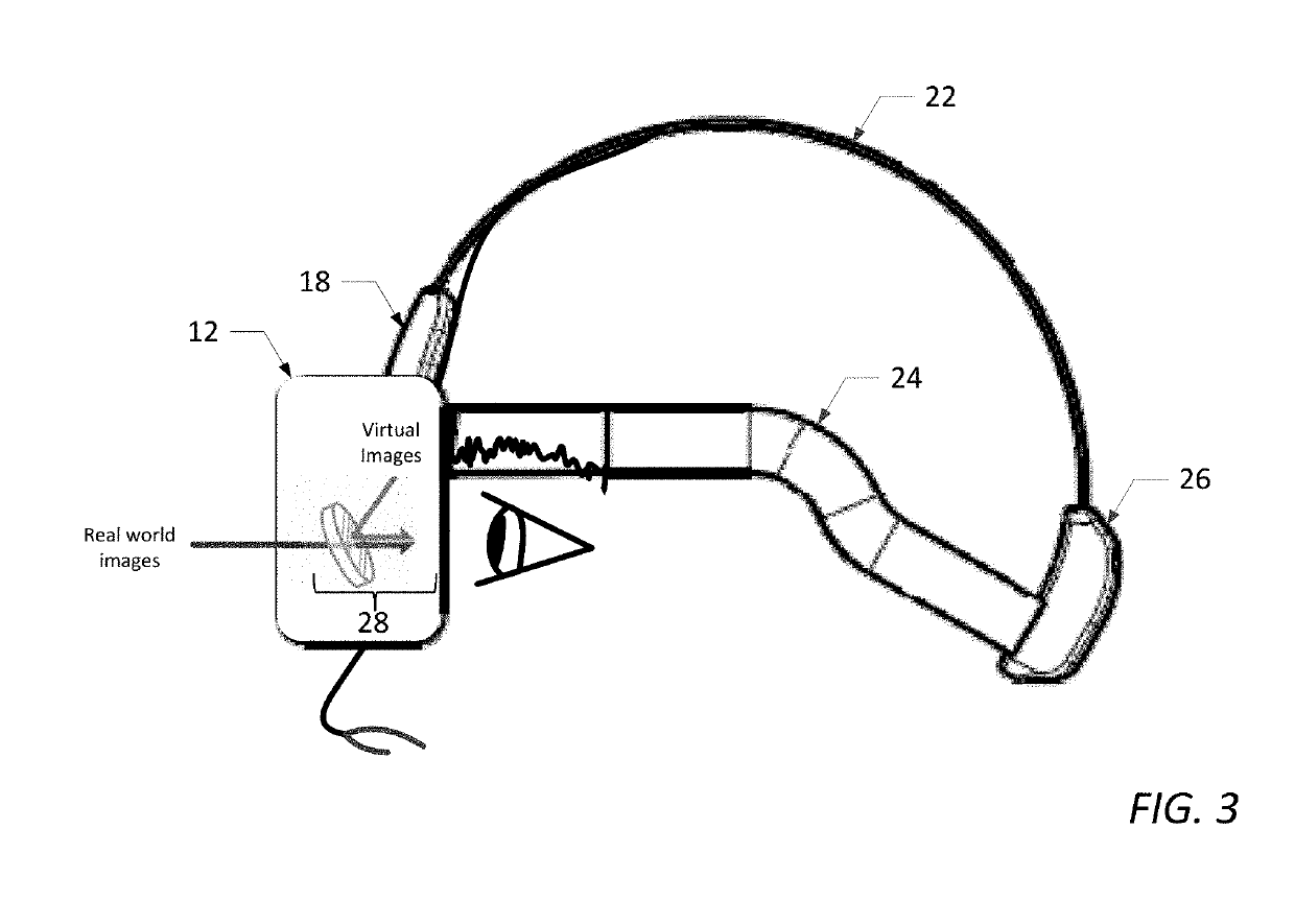 System, head mounted device (HMD) and method for adjusting a position of an hmd worn by a user