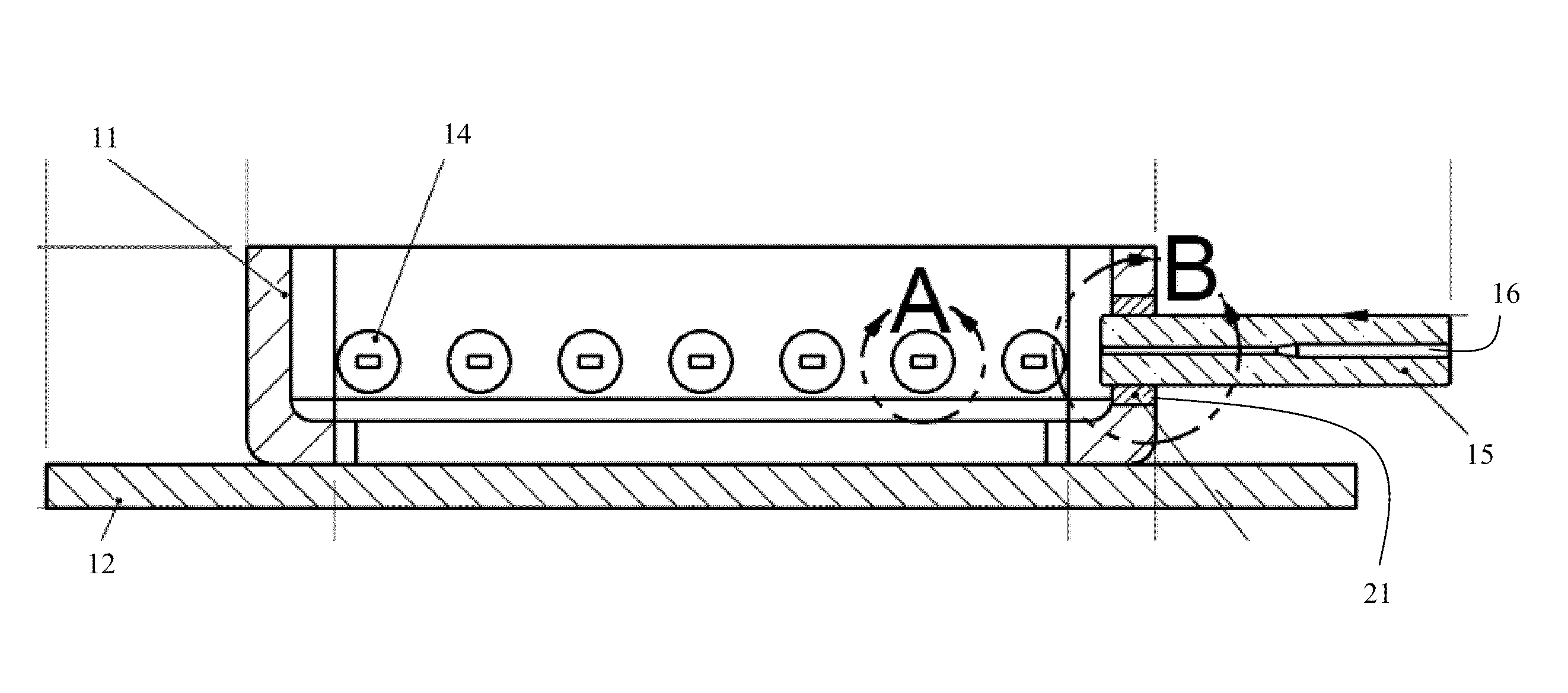 Optical module with fiber feedthrough