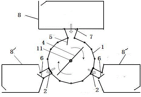 Combined mobile grazed livestock grouping and counting device