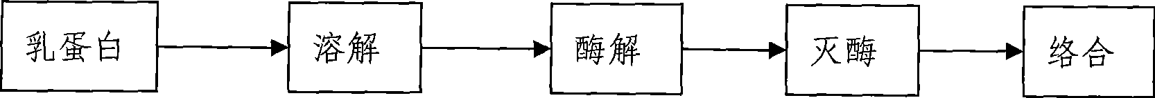 Enzymatic hydrolysis lactoprotein zinc complex compound and preparation thereof