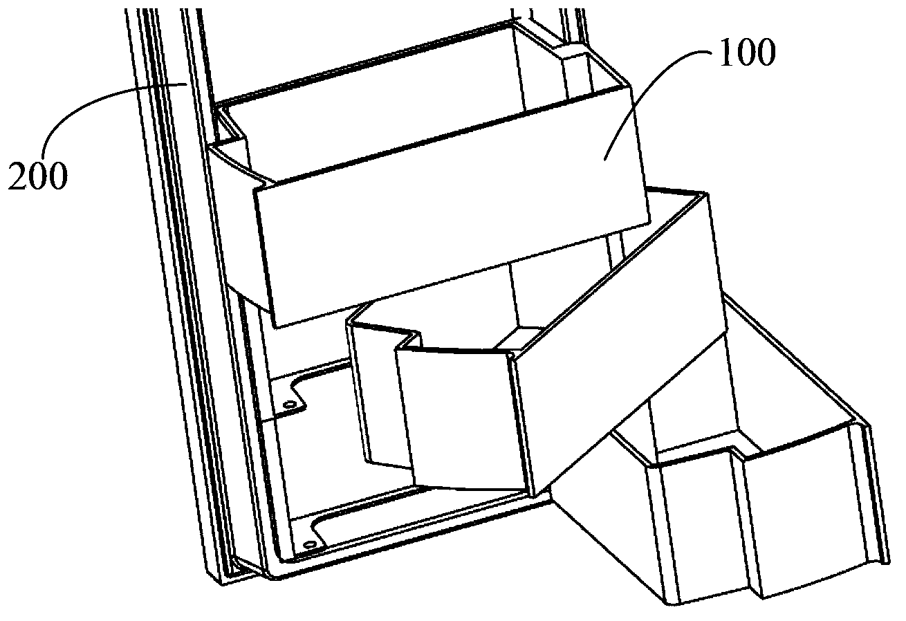 Rotary storage rack for door body of refrigerator