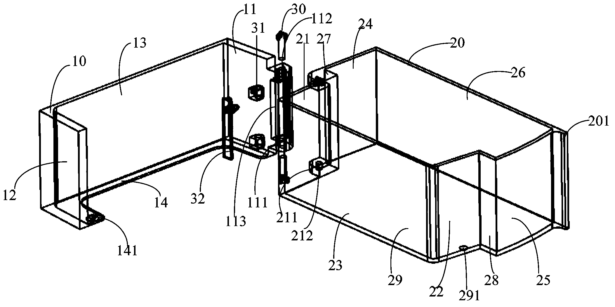 Rotary storage rack for door body of refrigerator