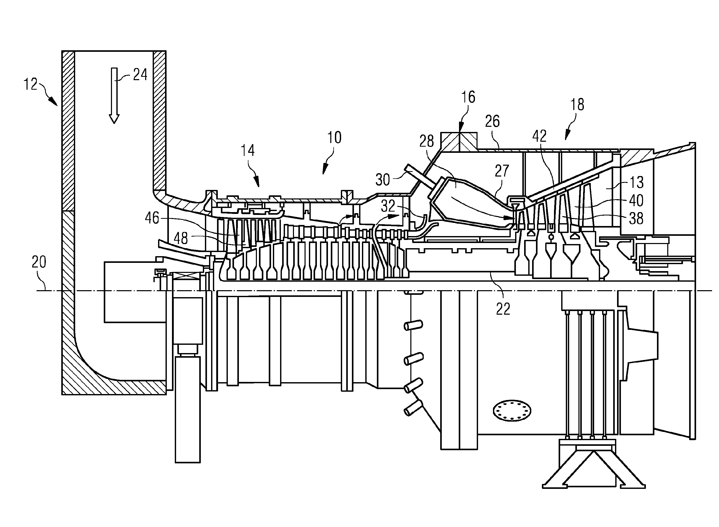 Method for monitoring a combustor