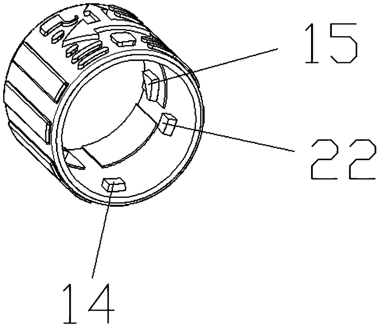 Self-locking waterproof connector