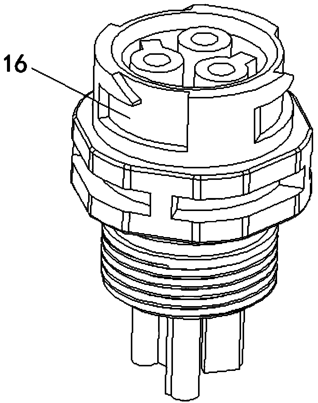 Self-locking waterproof connector