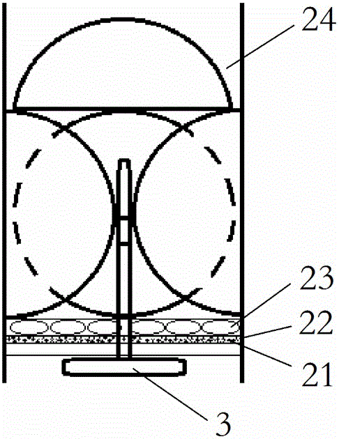 Cold burden laying method and casting starting technology of sizing nozzle open type continuous casting billets