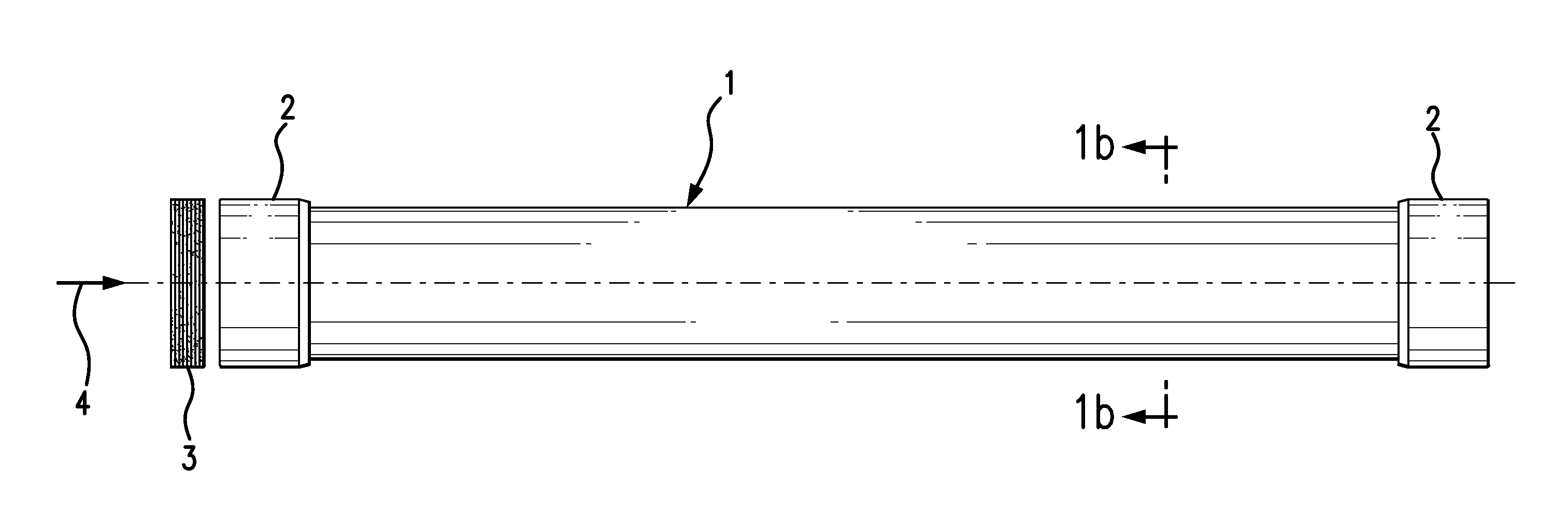 Gas separation membrane module with integrated filter