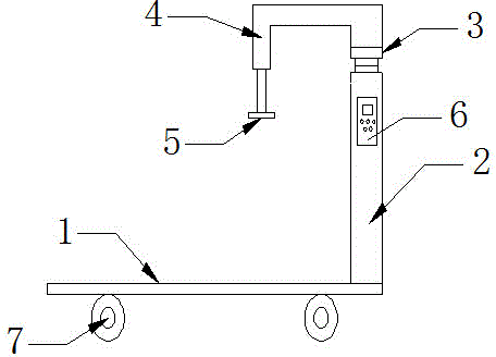 Transport cart used for anti-theft iron door