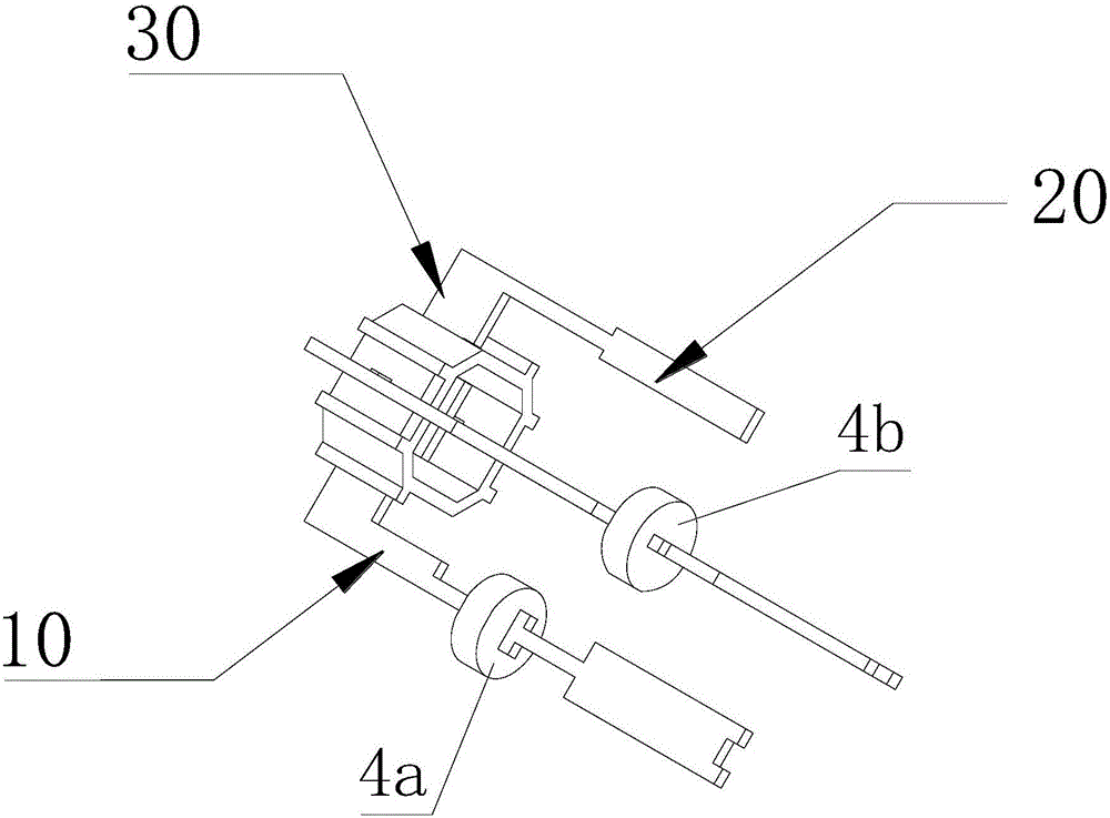 Feeder device of integrated dual-polar radiation unit