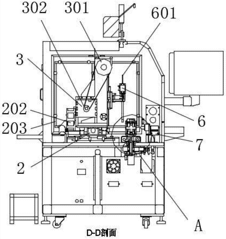 Seven-axis brushless motor stator winding machine