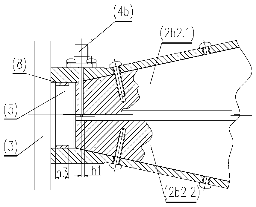 Ultra-wideband four-ridge horn antenna capable of adjusting diameter of back cavity