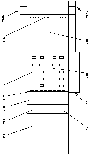 Longitudinal short rib feeding and distributing device and method used during welding of steel bar meshes