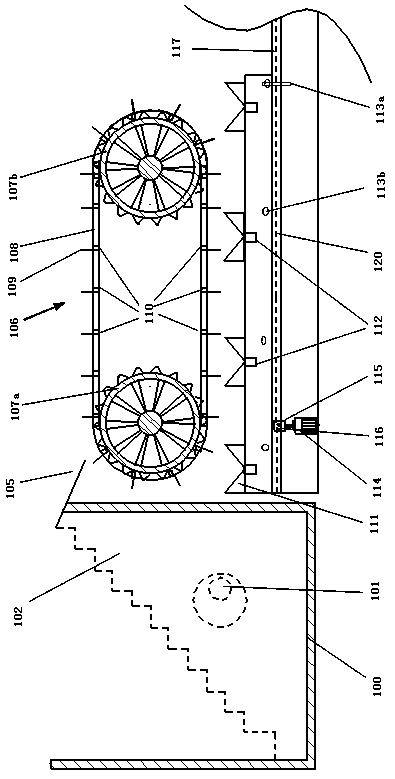 Longitudinal short rib feeding and distributing device and method used during welding of steel bar meshes