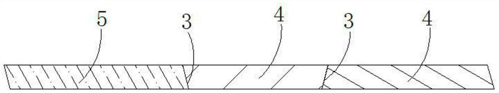 Manufacturing process of line-free glue splicing and laminating wood veneer