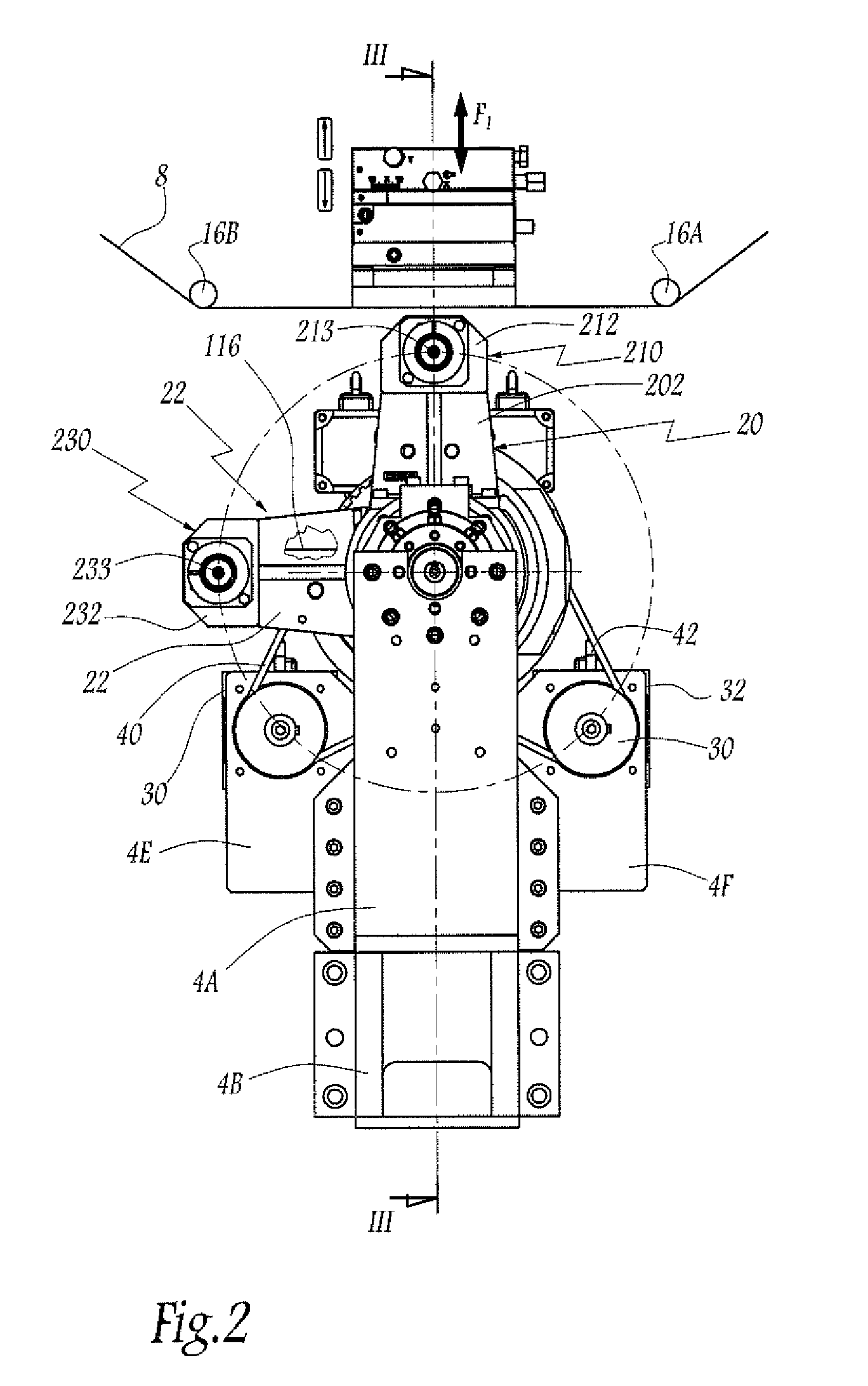 Marking or labeling machine and a marking or labeling method