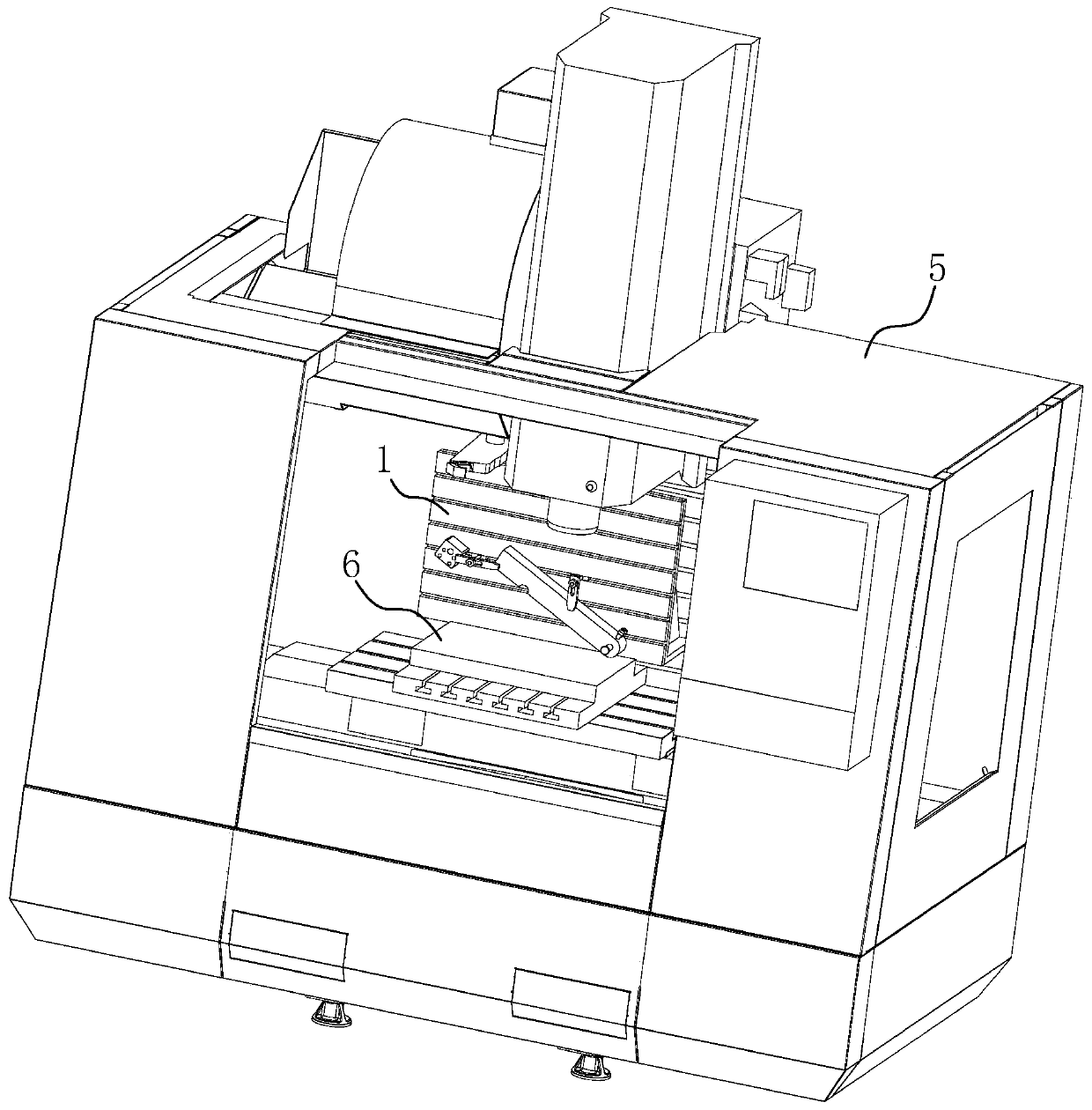 Processing and positioning device and processing system for double-inclination slideway of mould base