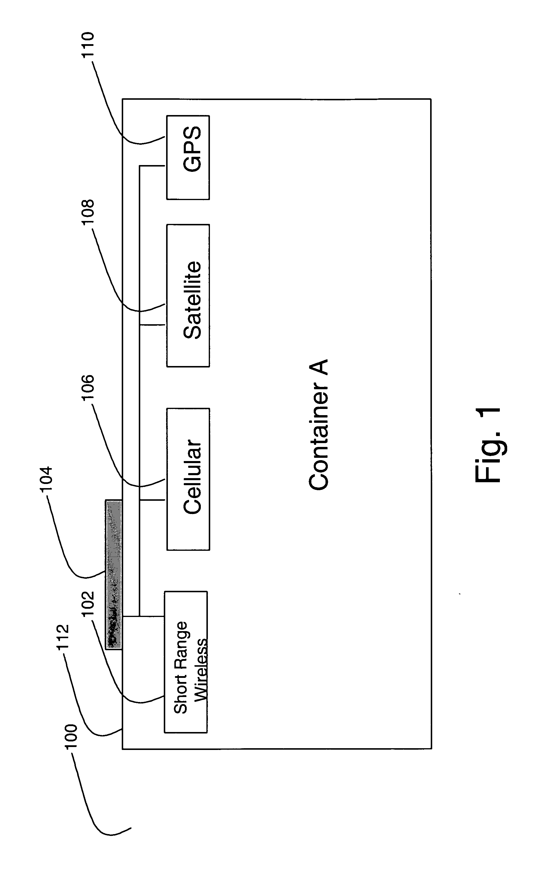 System and method for an integrated antenna in a cargo container monitoring and security system