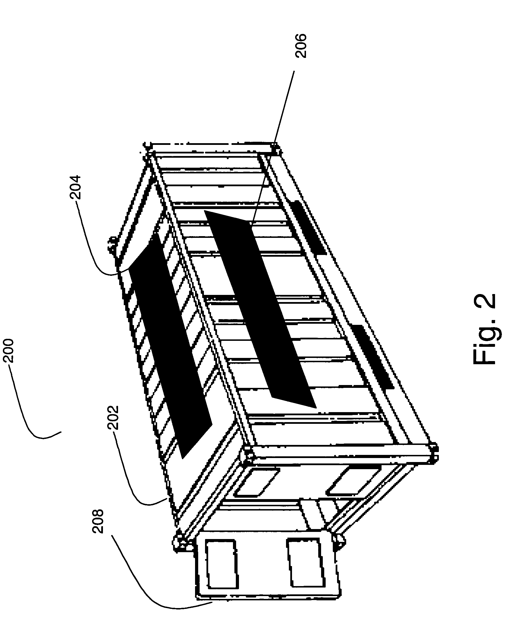 System and method for an integrated antenna in a cargo container monitoring and security system