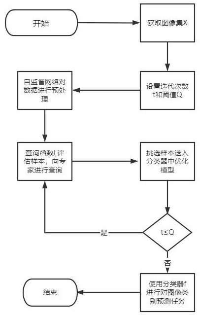 Self-supervised active learning method based on image classification