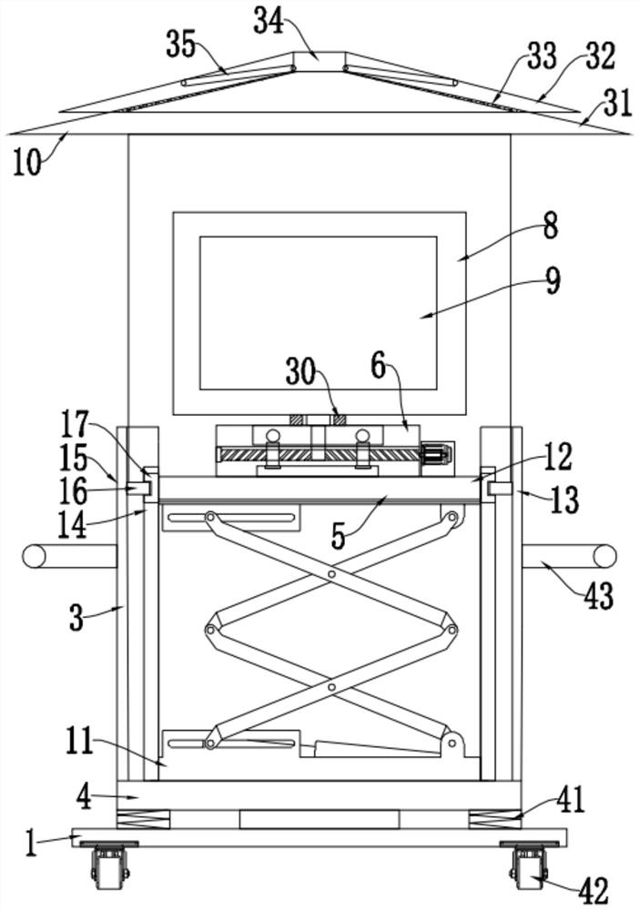 Auxiliary device for technology popularization, and using method thereof