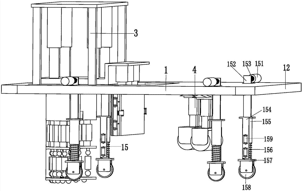 Washed stone pavement troweling and rolling device used for indoor architectural decoration