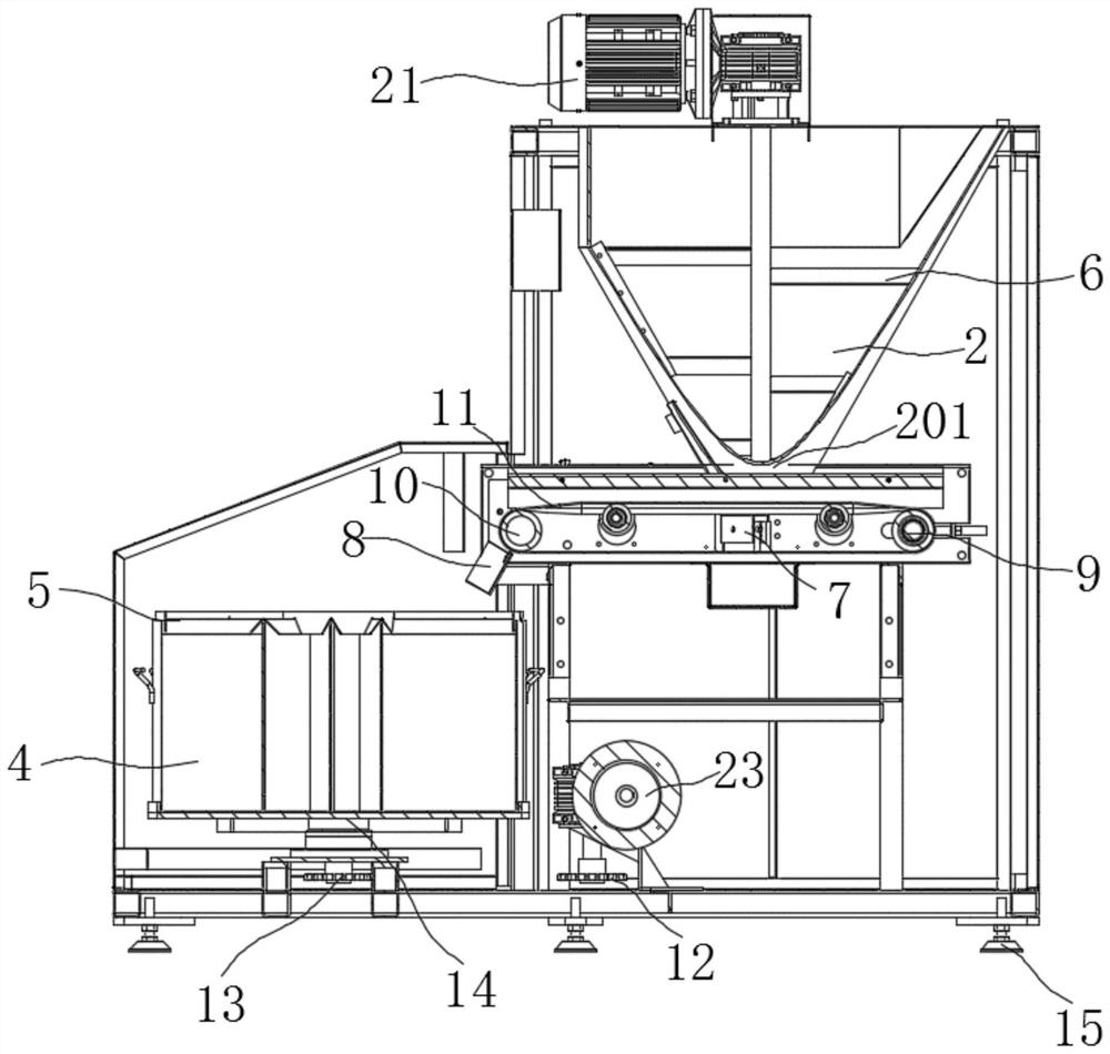 Wet coal sample mixing rotary division machine