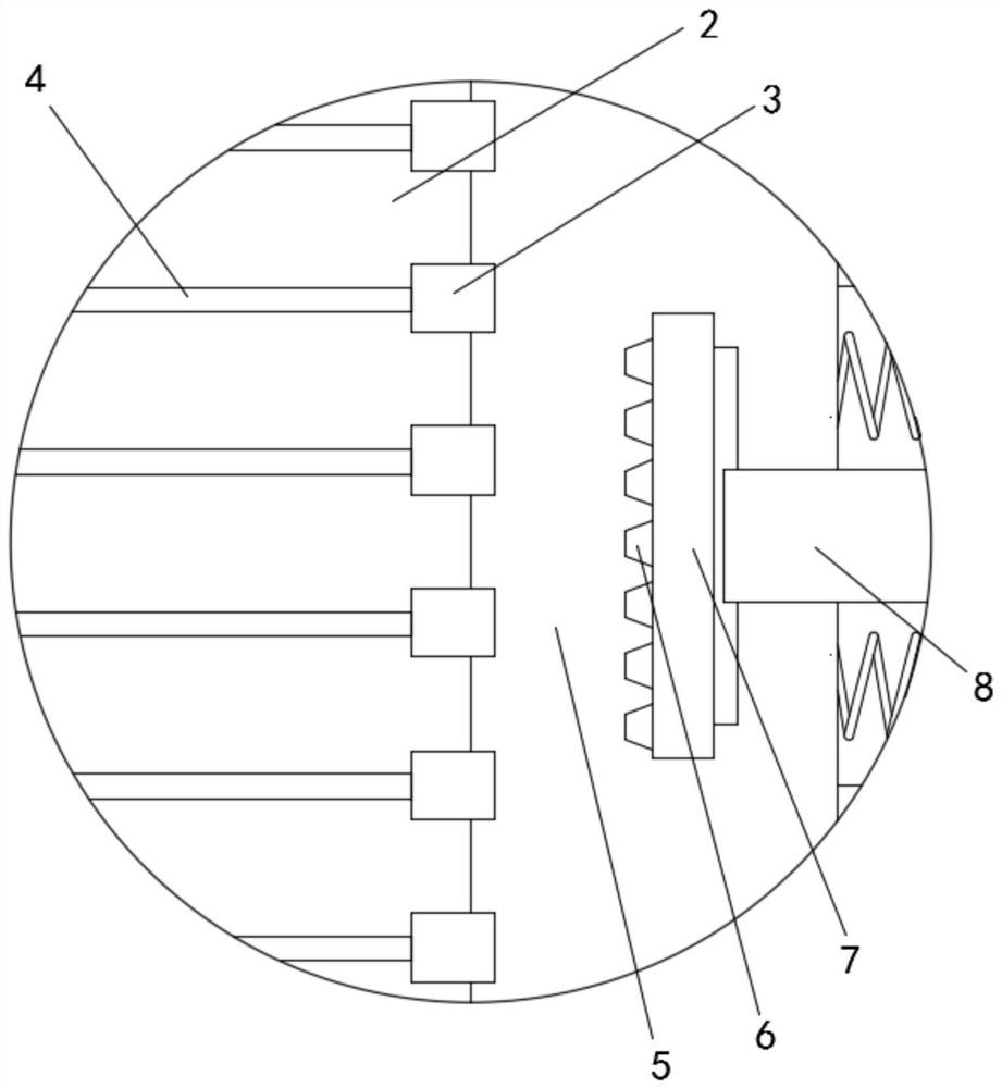 Iron core loosening internal stress change reducing assembly for environment-friendly transformer protection