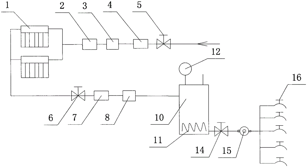 Large-scale solar water heater