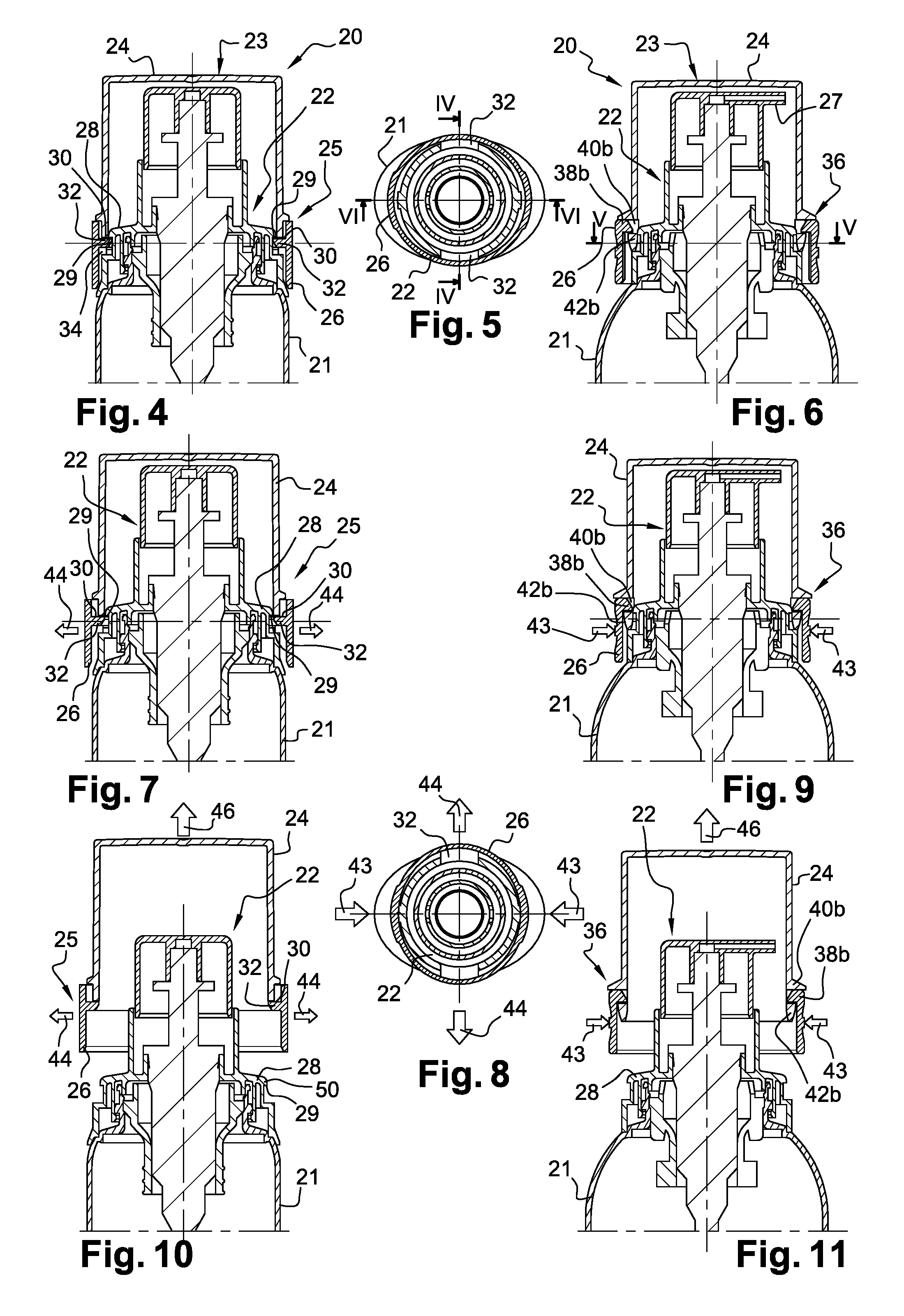 Device For Closing A Container Comprising Secure Closure Means