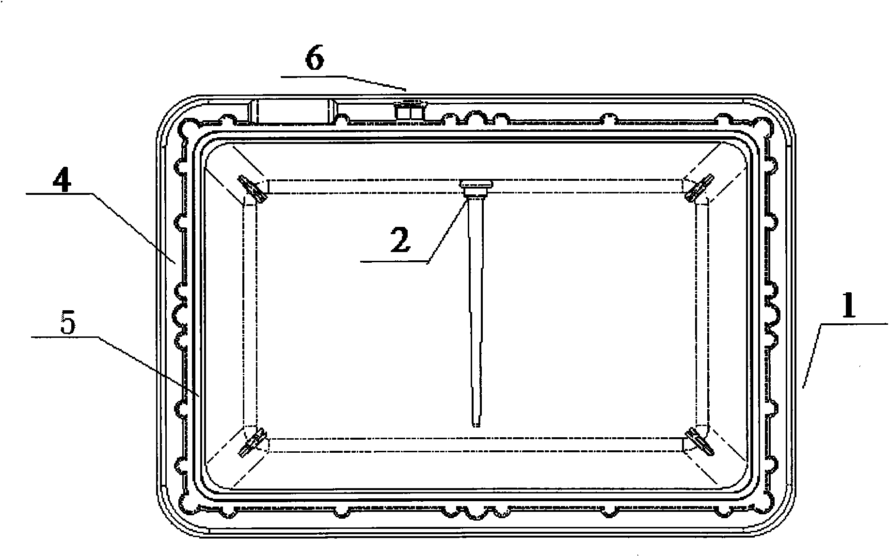 One-time molded oil tank