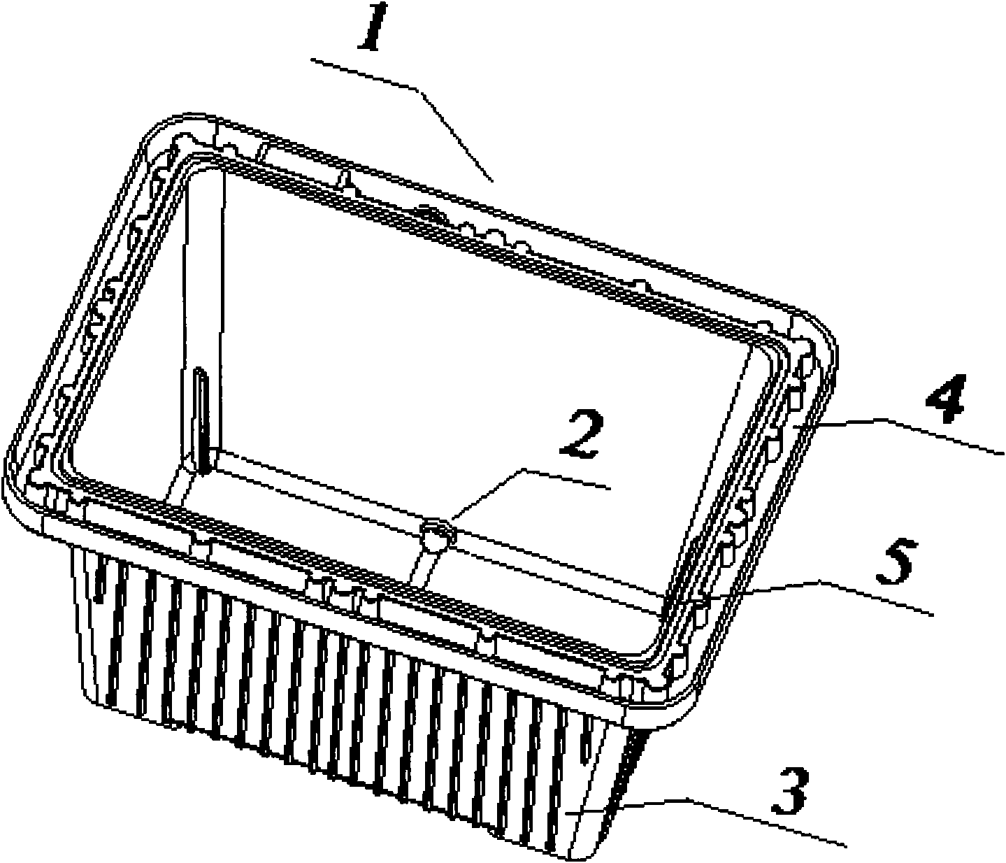 One-time molded oil tank