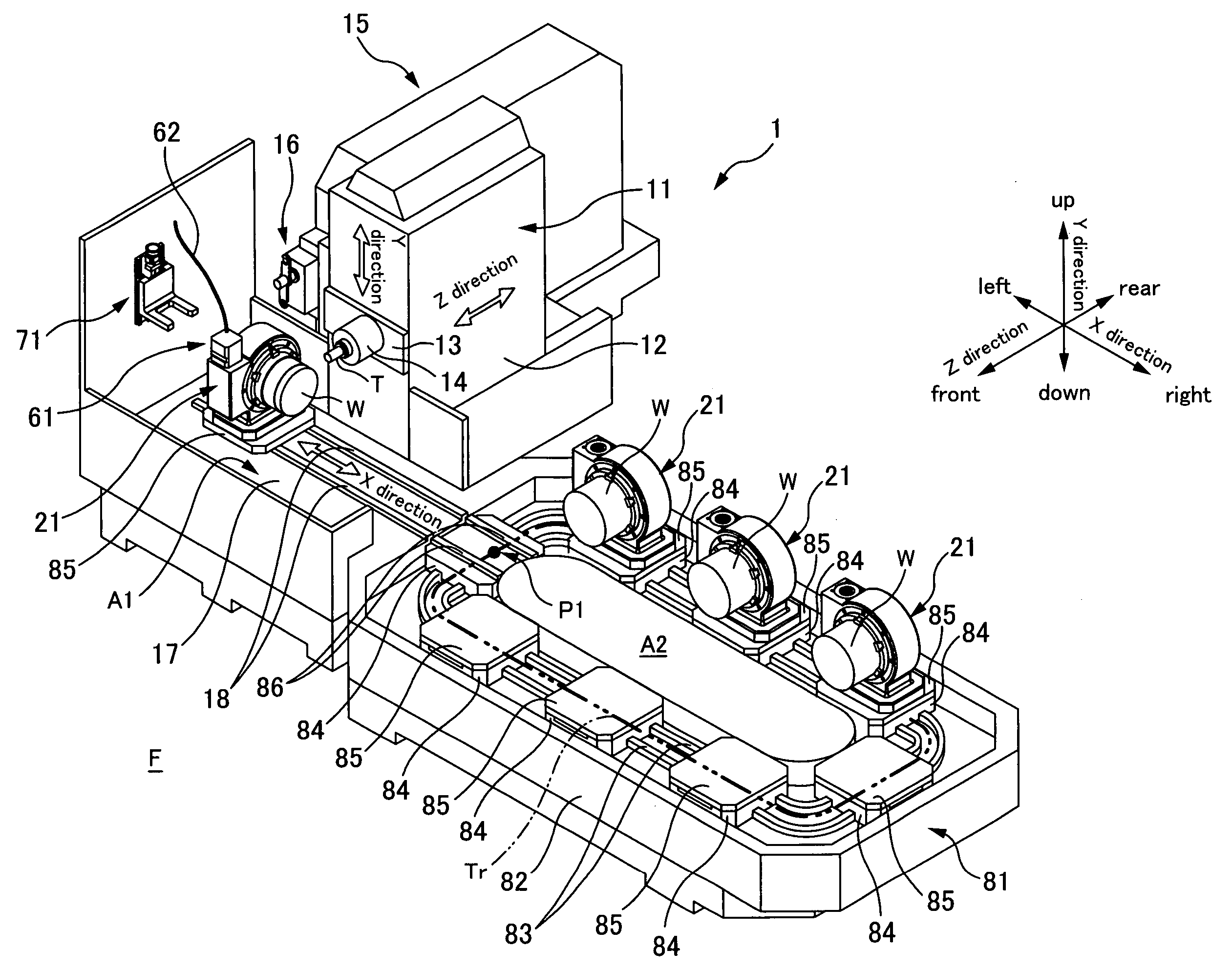 Machine tool and detachable/attachable motor