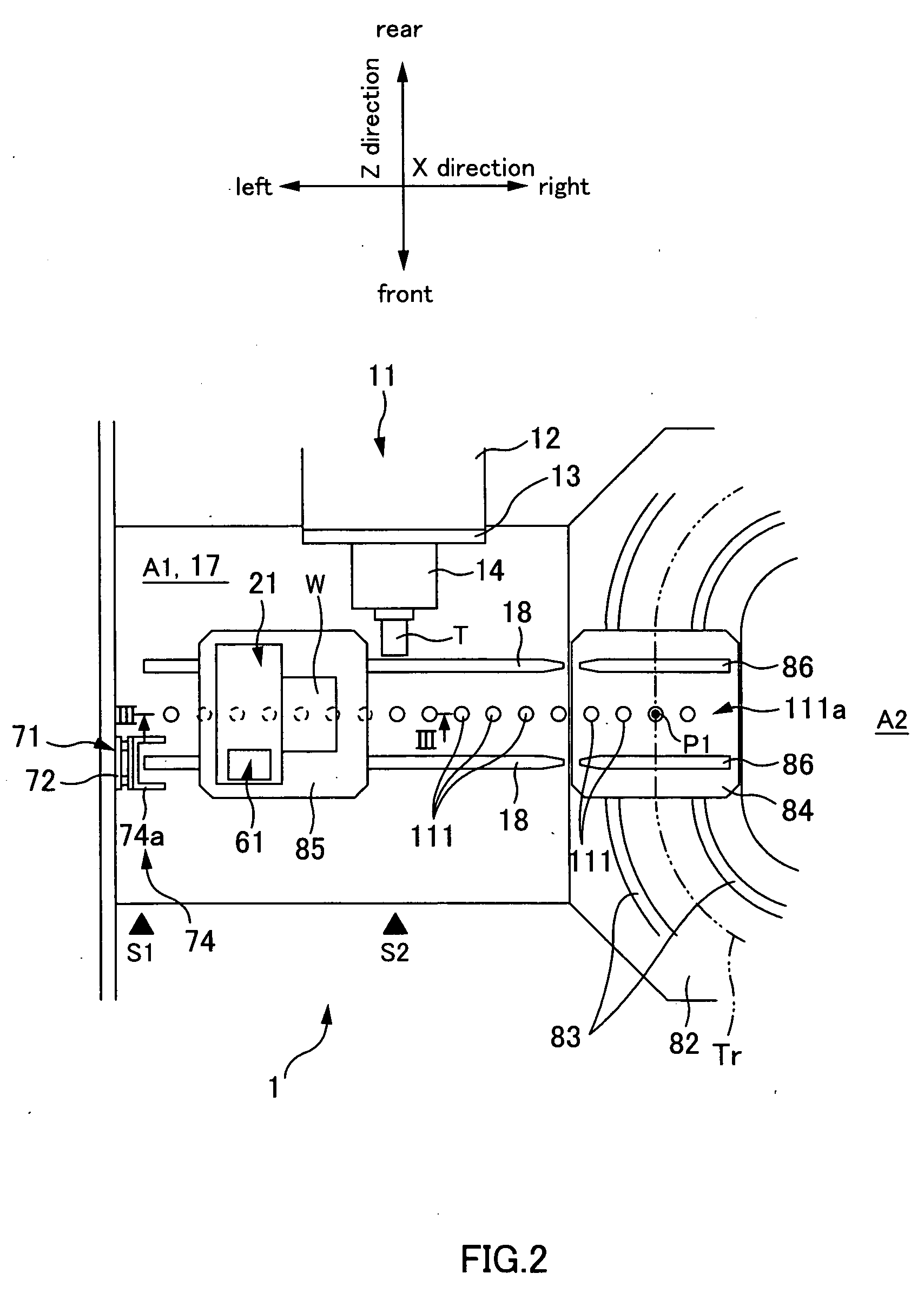 Machine tool and detachable/attachable motor