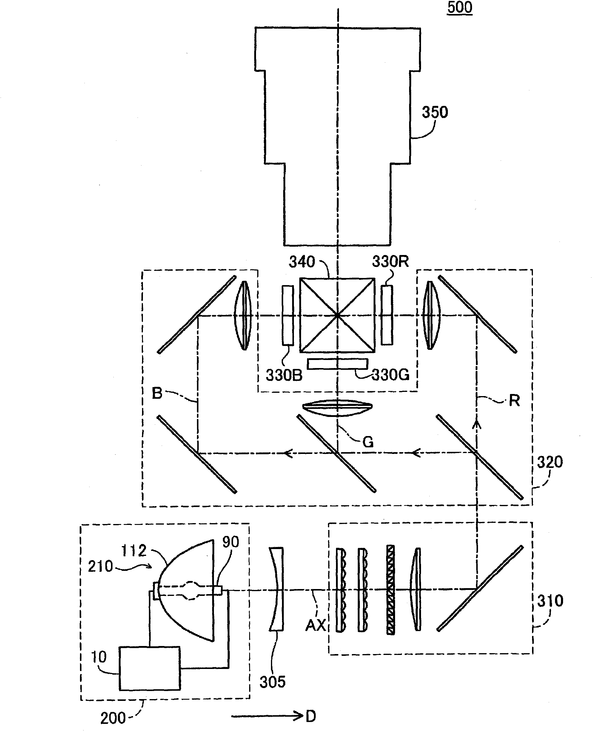 Discharge lamp lighting device, method of driving discharge lamp, and projector